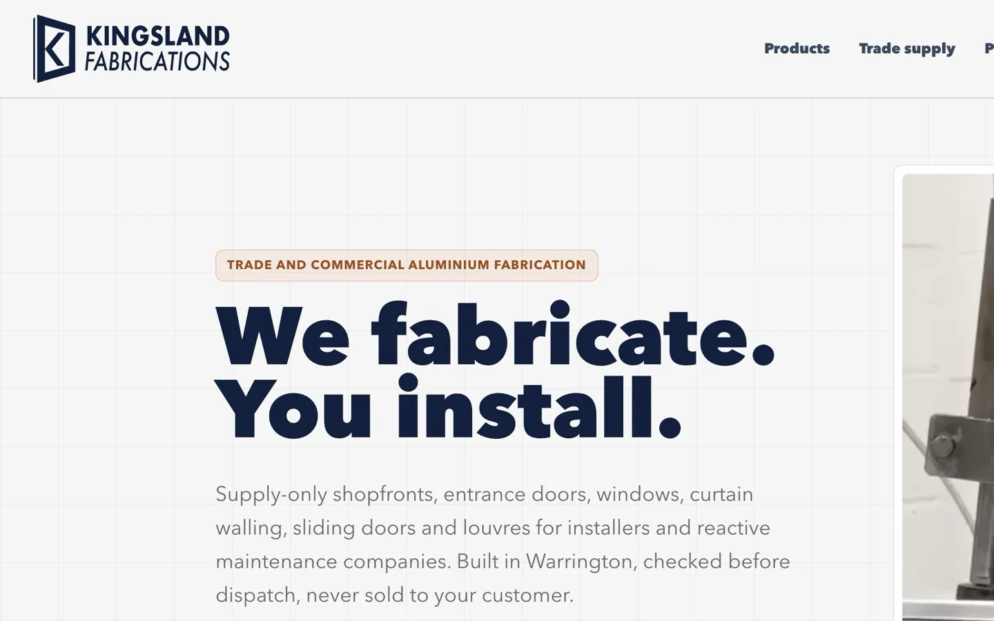 Kingsland Fabrications website, built by Happy Webs